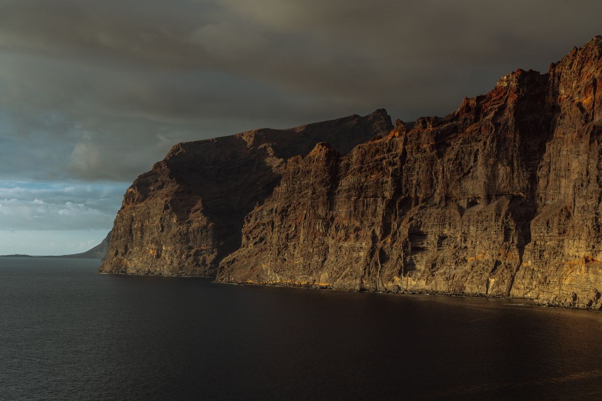 The cliffs of Los Gigantes at sunset, Tenerife